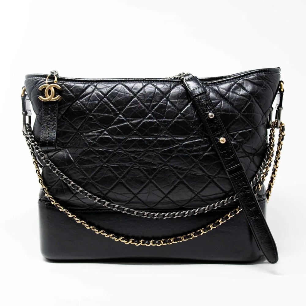 Chanel Black Large Gabrielle Hobo